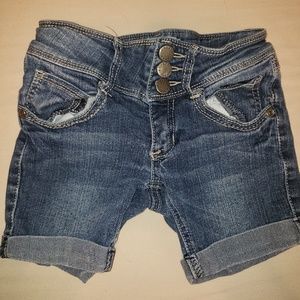 JK Indigo 3 Snap Shorts